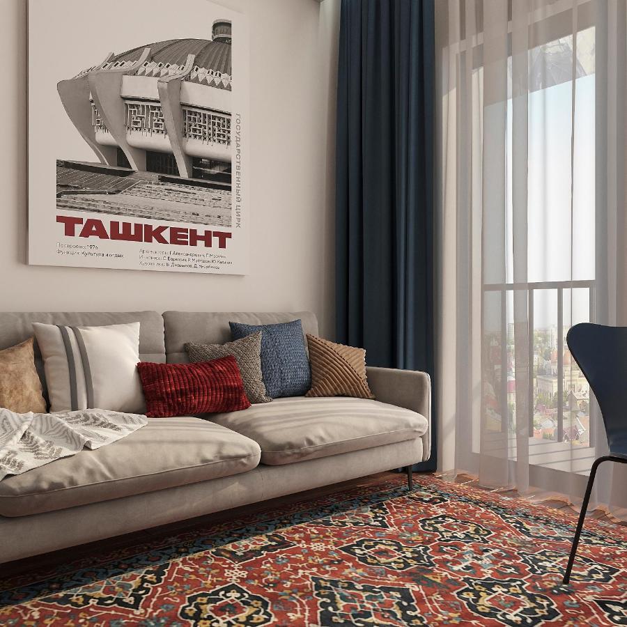 Blueloft 52 I Tashkent Apartment With Balcony Zewnętrze zdjęcie